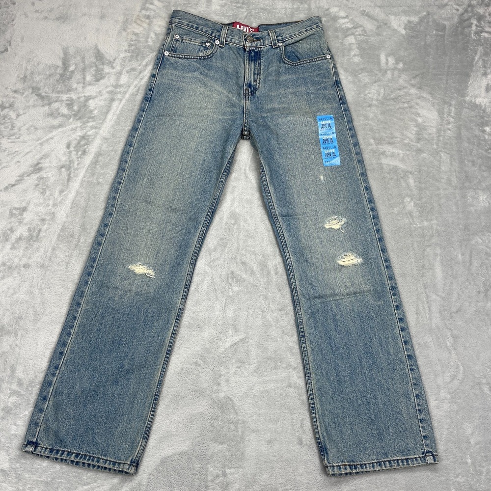 Vtg Levi's Jeans Womens 18R (29x29) Blue Denim 527 Faded Slim Bootcut Leg Y2K